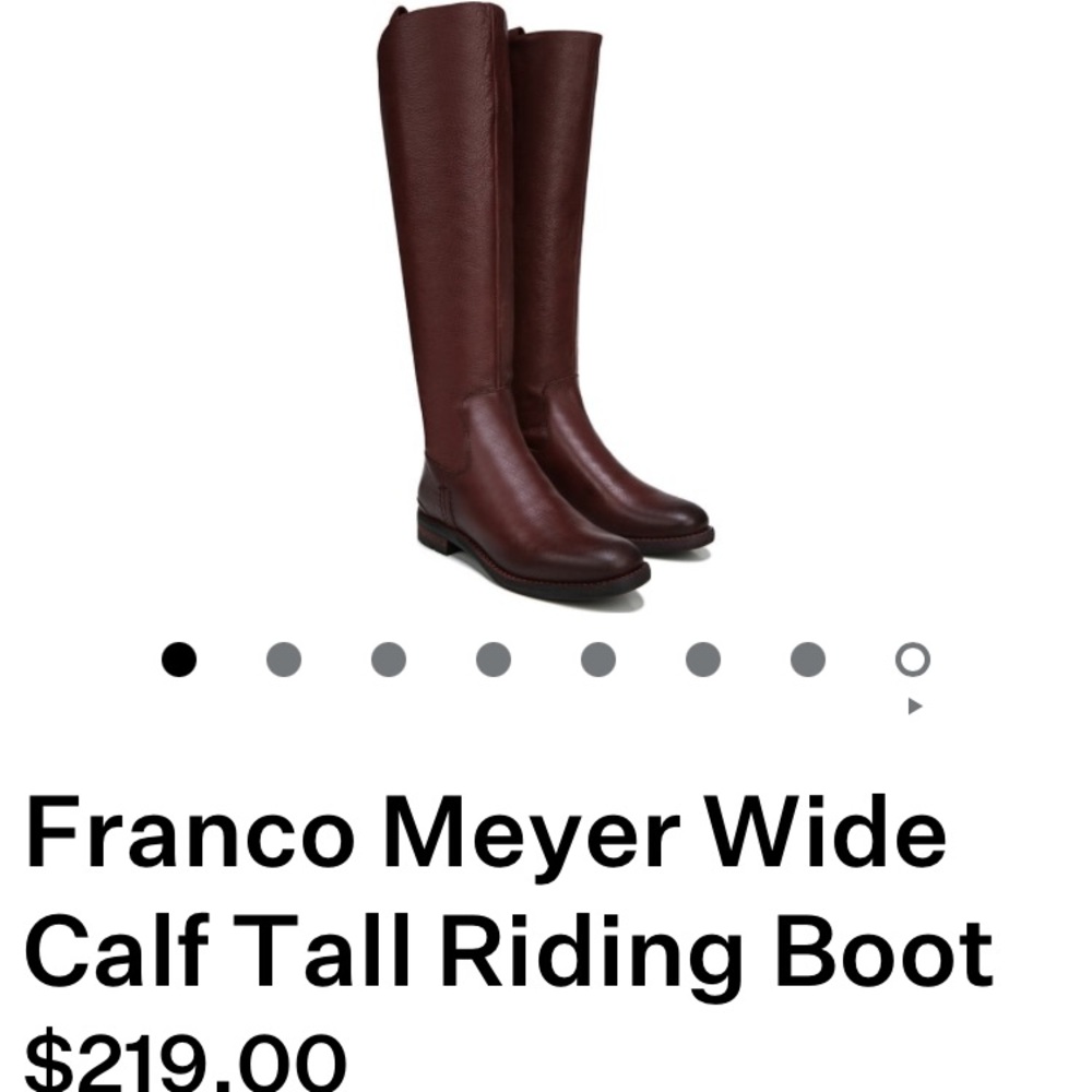 Franco Sarto maroon leather riding boots “L-Meyer”